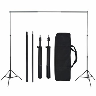 Fotostudioset met achtergrond en verlichtingsset 6