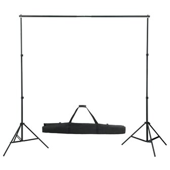 Fotostudioset met verlichtingsset en achtergrond 6