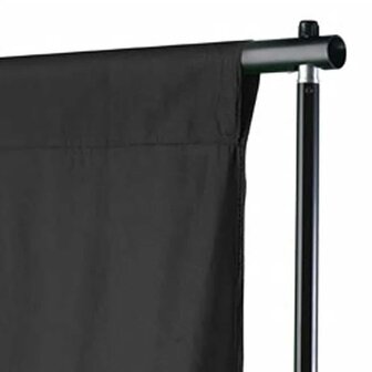 Achtergrond zonder standaard 500x300 cm katoen zwart  3