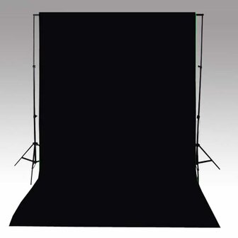 Achtergrond zonder standaard 500x300 cm katoen zwart  4