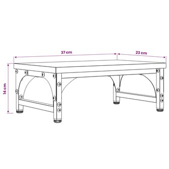 MonitorstandaardOud hout 37 x 23 x 14 cm PB 5