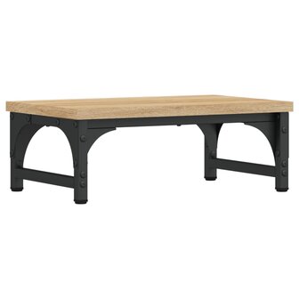Monitorstandaard 37x23x14 cm bewerkt hout sonoma eikenkleurig 2