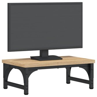 Monitorstandaard 37x23x14 cm bewerkt hout sonoma eikenkleurig 3