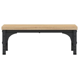 Monitorstandaard 37x23x14 cm bewerkt hout sonoma eikenkleurig 4