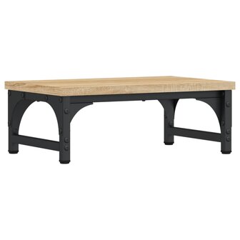 Monitorstandaard 37x23x14 cm bewerkt hout sonoma eikenkleurig 6