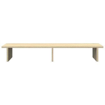 Monitorstandaard 100x27x15 cm bewerkt hout sonoma eikenkleurig 4