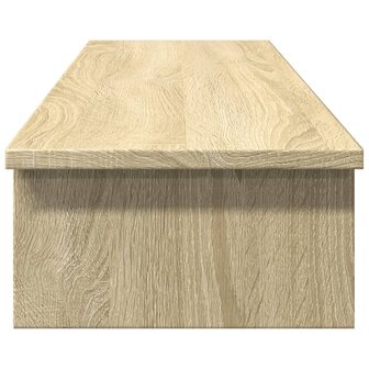 Monitorstandaard 100x27x15 cm bewerkt hout sonoma eikenkleurig 5