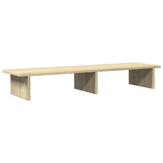 Monitorstandaard 100x27x15 cm bewerkt hout sonoma eikenkleurig 6