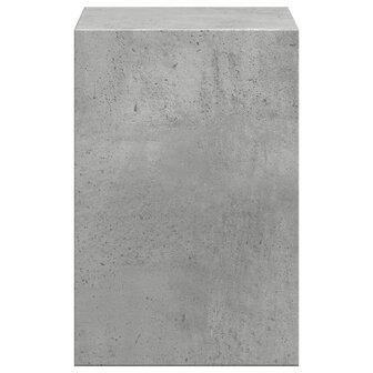 Monitorstandaard met bureau-organizer bewerkt hout betongrijs 5
