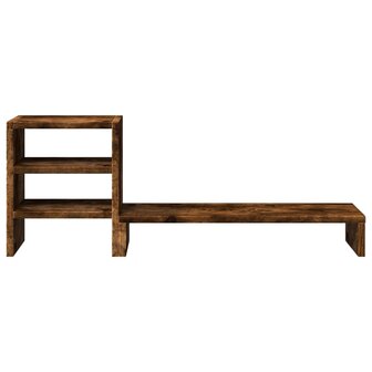 Monitorstandaard met bureau-organizer hout gerookt eikenkleurig 4