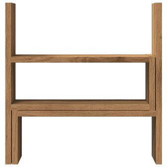 Bureau organiser 40x17x41 cm bewerkt hout artisanaal eiken 4