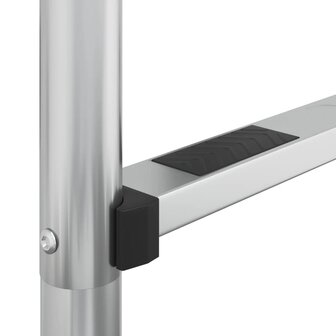 Zwembadladder 54x38x184,5 cm 304 roestvrij staal 5