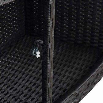 Hottub-ombouw poly rattan zwart 9