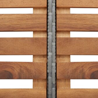 Spa-ombouw vierkant 268x268x55 cm poly rattan grijs 6