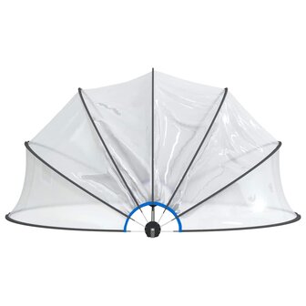 Zwembadoverkapping rond 406x203 cm PVC 4