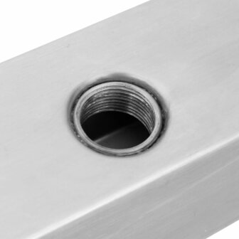 Zwembadwaterval rechthoekig 110 cm roestvrij staal 5