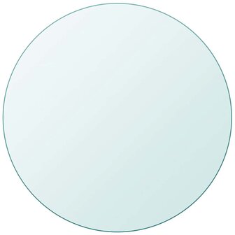 Tafelblad van gehard glas 400 mm rond 2