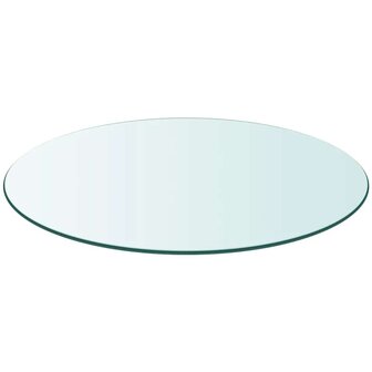 Tafelblad van gehard glas 400 mm rond 3