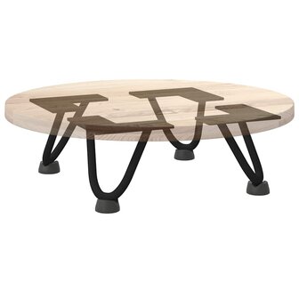 Tafelpoten voor Salontafel 4 st 10 cm massief staal zwart 8
