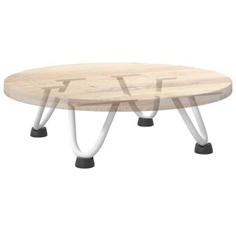 Tafelpoten voor Salontafel 4 st 10 cm massief staal wit 8