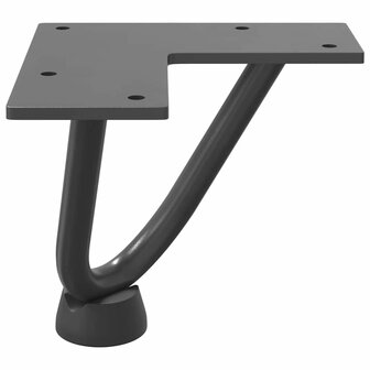 Tafelpoten voor Salontafel 4 st 10 cm massief staal antracietkleurig 6