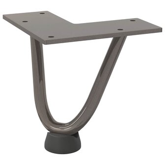Tafelpoten voor Salontafel 4 st 10 cm massief staal naturel 4