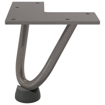 Tafelpoten voor Salontafel 4 st 10 cm massief staal naturel 5