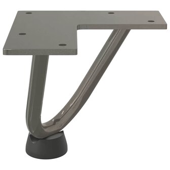 Tafelpoten voor Salontafel 4 st 10 cm massief staal naturel 6