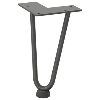 Tafelpoten voor Salontafel 4 st 20 cm massief staal antracietkleurig 4