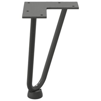 Tafelpoten voor Salontafel 4 st 20 cm massief staal antracietkleurig 6