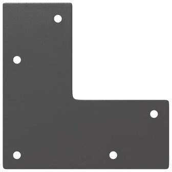 Tafelpoten voor Salontafel 4 st 20 cm massief staal antracietkleurig 7