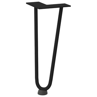 Tafelpoten voor Salontafel 4 st 30 cm massief staal zwart 4