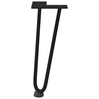 Tafelpoten voor Salontafel 4 st 30 cm massief staal zwart 5