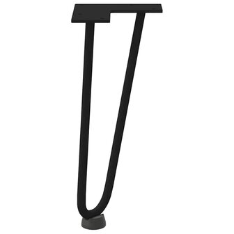 Tafelpoten voor Salontafel 4 st 30 cm massief staal zwart 6