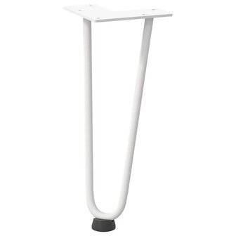 Tafelpoten voor Salontafel 4 st 30 cm massief staal wit 4