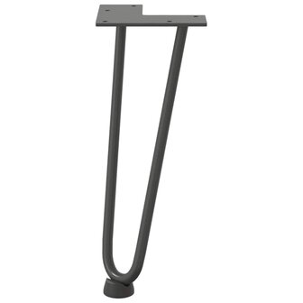 Tafelpoten voor Salontafel 4 st 30 cm massief staal antracietkleurig 5