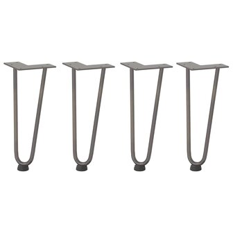 Tafelpoten voor Salontafel 4 st 30 cm massief staal naturel 2
