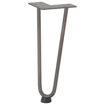 Tafelpoten voor Salontafel 4 st 30 cm massief staal naturel 4