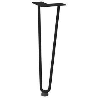 Tafelpoten voor Salontafel 4 st 42 cm massief staal zwart 4