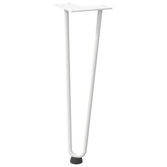 Tafelpoten voor Salontafel 4 st 42 cm massief staal wit 4