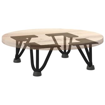 Tafelpoten voor Salontafel 4 st 10 cm massief staal zwart 8