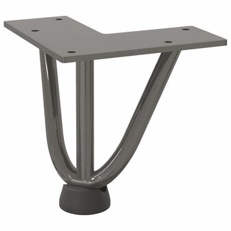 Tafelpoten voor Salontafel 4 st 10 cm massief staal naturel 4