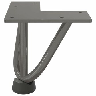 Tafelpoten voor Salontafel 4 st 10 cm massief staal naturel 5