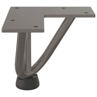 Tafelpoten voor Salontafel 4 st 10 cm massief staal naturel 6
