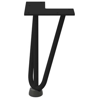 Tafelpoten voor Salontafel 4 st 20 cm massief staal zwart 5