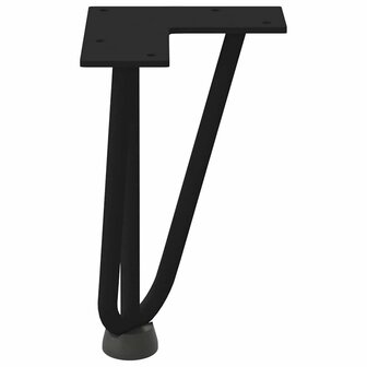 Tafelpoten voor Salontafel 4 st 20 cm massief staal zwart 6