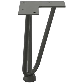 Tafelpoten voor Salontafel 4 st 20 cm massief staal antracietkleurig 6
