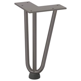 Tafelpoten voor Salontafel 4 st 20 cm massief staal naturel 4