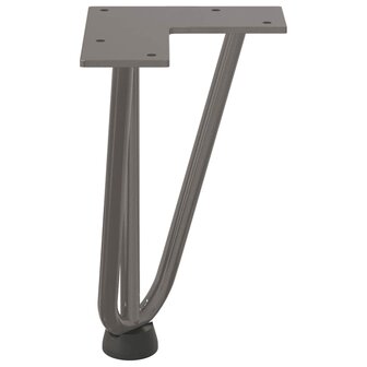 Tafelpoten voor Salontafel 4 st 20 cm massief staal naturel 6