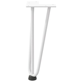 Tafelpoten voor Salontafel 4 st 30 cm massief staal wit 5